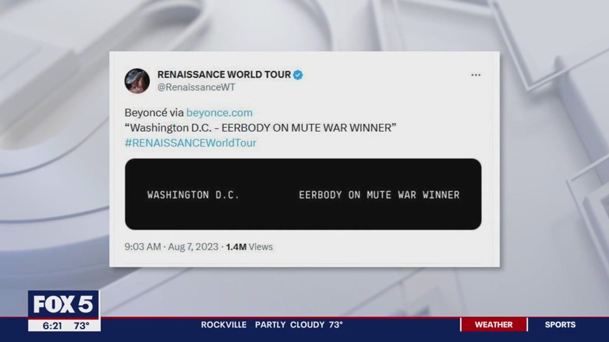 Washington DC dubbed winner in 'Eerbody on Mute' war at Beyonce show